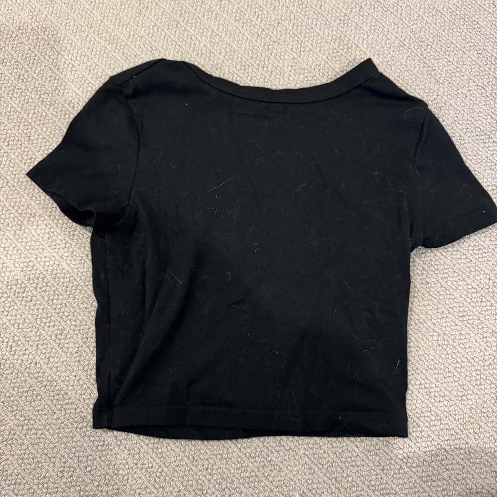 Wild fable black baby tee